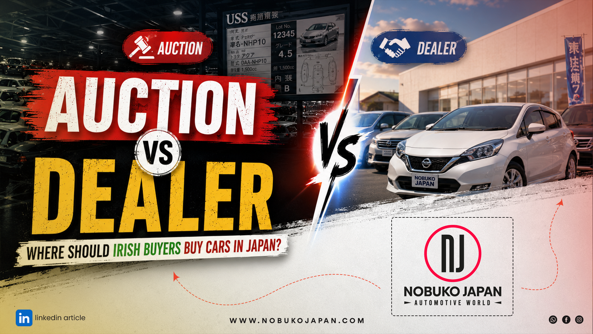 Auction vs Dealer: Where Should Irish Buyers Buy Cars in Japan?
